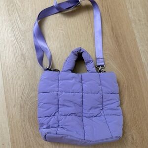 Pull & Bear Lavender Quilted Puffer Women's Bag